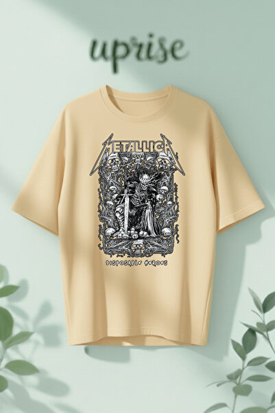 Vordevia Μπλουζάκι Oversize από βαμβάκι με στάμπα Metallica