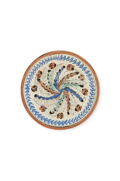 CERAMICA DE HOREZU Placă Tradițională Model 1315 D1C3 Multicolor M5