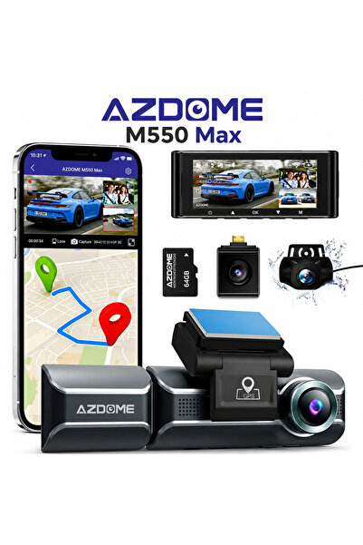 3 Channel dash cam ازدوم داش كام M550 ماكس