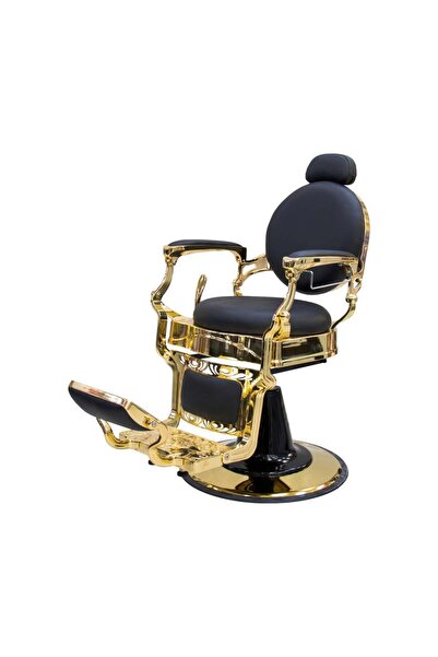 Globalstar Luxury Barber Chair – Model AW8799AGD – Black with Gold