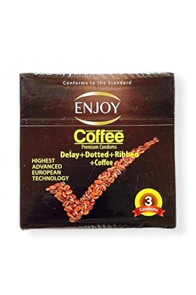 Enjoy واقي ذكري كوفي للرجال من انجوي - 3 حبات