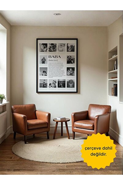 fuart.co Babalara Özel Kişiye Özel Poster, 12 Fotoğraflı Babalar Günü Posteri...