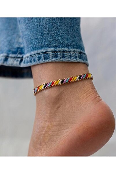 Vitaörgü Handmade Multicolored Anklet