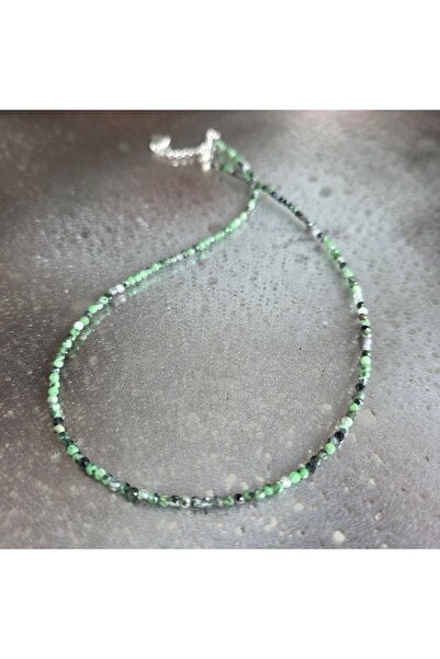 DRUZY Zoisite necklace, semiprecious stones, Reverie #107