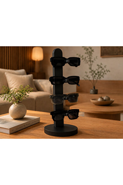 Çoklu Gözlük Standı 4’lü Masaüstü Gözlük Tutucu Organizer 3D Baskı