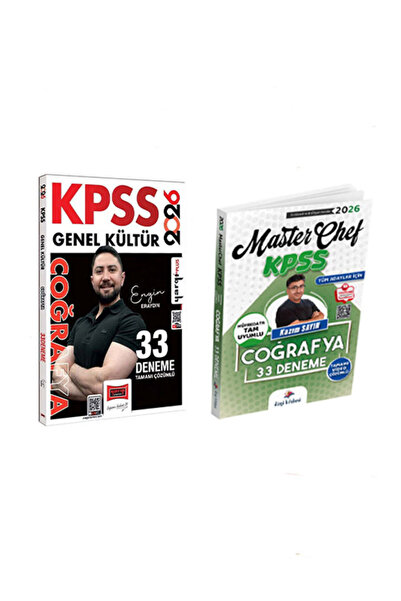 Yargı Yayınları 2026 KPSS Genel Kültür Coğrafya 33 + 33 Deneme Seti ( Engin E...