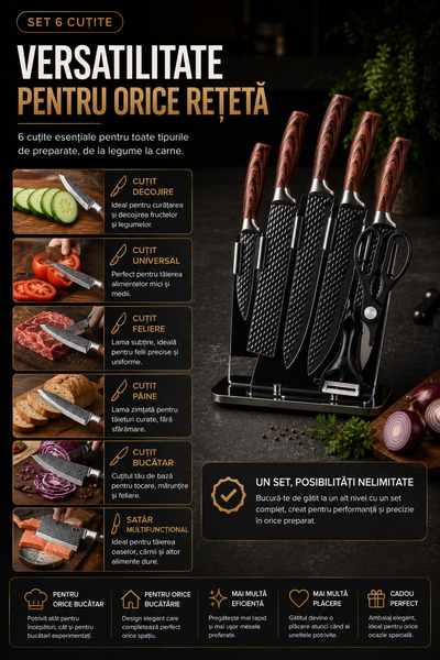OEM SET OF 6 KNIVES (RO-V04)