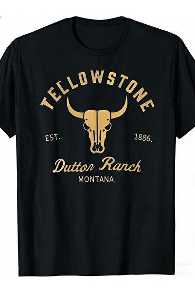 bolivia's Men'S Yellowstone Dutton Ranch Montana Est 1886 Vintage Western T-S...
