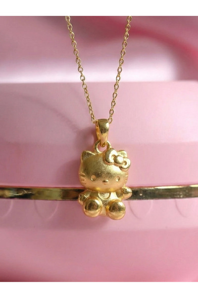 Dem Accessory Baby Bear Kitty Kolye - Sevimli Ayıcık Figürlü Kadın Kolyesi
