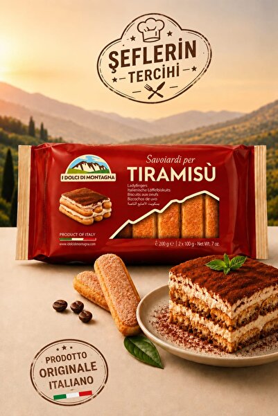 Özka I Dolci Di Montagna Savoiardi Per Tiramisù Kedi Dili Bisküvi 2 x 100 Gr
