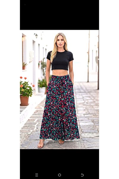 NET Boutique Beli lastikli cepli etek pantolon 36 bedenden 46 uyumlu