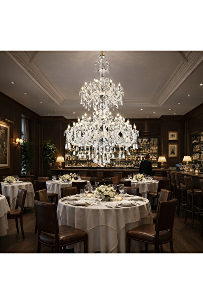 Alessandro DESIGN Crystal Chandelier, 55xE14, Diameter 145cm, Height 230cm, S...
