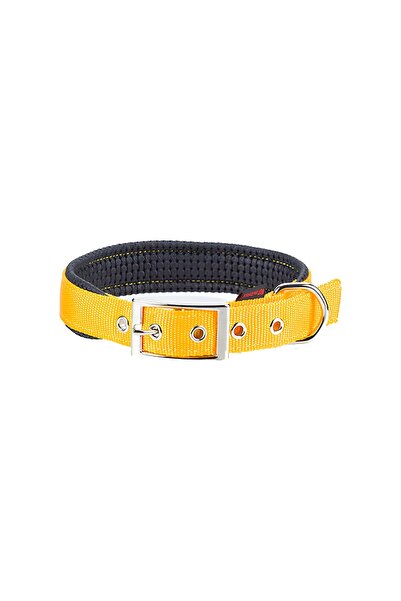 Pet Interest Neoprene Standard Κολάρο Σκύλου σε Κίτρινο Χρώμα 2XL 25mm x 60cm