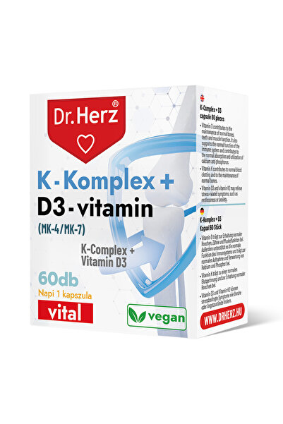 Dr Herz Capsules with vitamin K complex + vitamin D3 4000 IU 60 pcs
