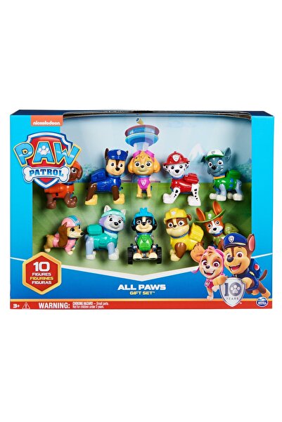 PAW PATROL Set 10 mini figurine Aniversare, Paw Patrol, 20139040