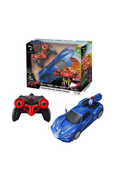 REVOLT Masinuta transformabila cu telecomanda Robot Racer, Albastru