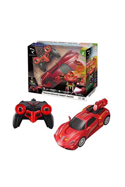 REVOLT Masinuta transformabila cu telecomanda Robot Racer, Rosu