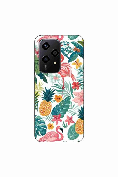 OEM Husa compatibila cu Honor 200 Lite Silicon Gel Tpu Model Tropical Pattern