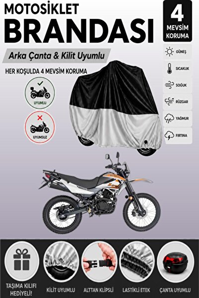 Cemku Double Black Top - Gray Bottom, Rear Bag Compatible Mondial X-Treme Max...