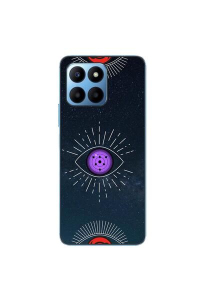 OEM Case compatible with Honor X8 5G Silicon Gel Tpu Pattern Tomoe Rinnegan Eye