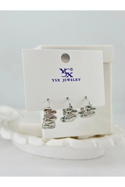 atastore2017 Zircon Stone Triple Combination Earrings