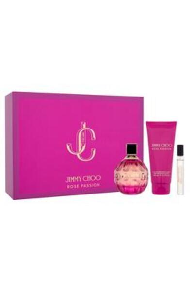 Jimmy Choo Rose Passion Set: Eau de Parfum 100 ml + Eau de Parfum Travel Size...