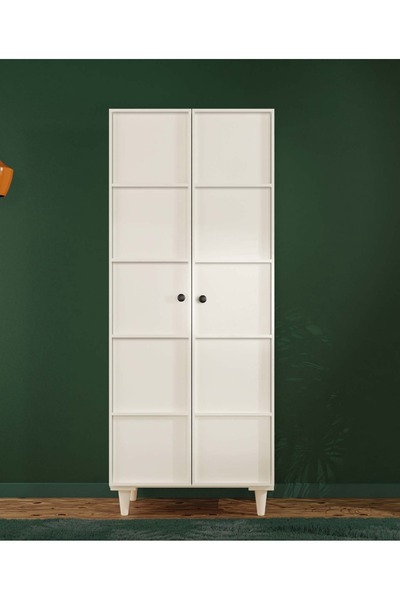 miracool Zambak 2 Kapaklı Gardırop / Çok Amaçlı Dolap / Komple MDF