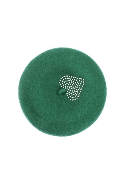 ButicCochet Beretă de damă, lână, Buticcochet, model cu perle, mărime unică, ...