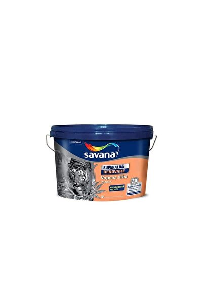 Savana Vopsea de interior super-lavabilă 15L, Savana, alb / EXT5831017