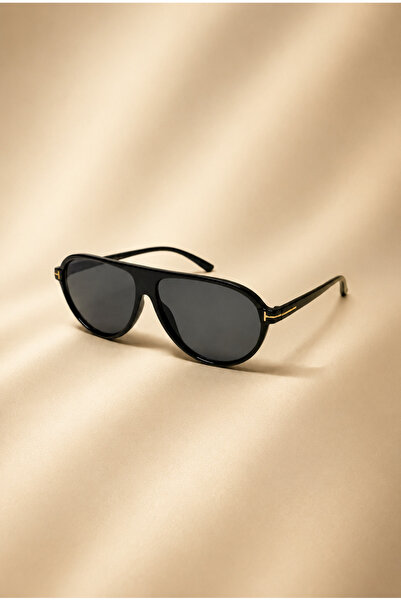 OptiBest Aventra Unisex Sunglasses Black Pilot Frame Smoked Glass Uv400 Prote...