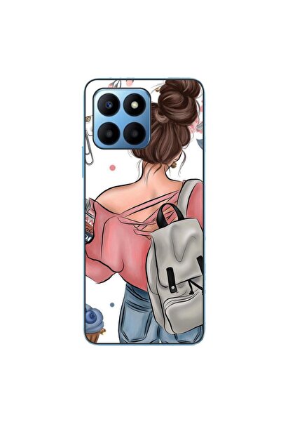 OEM Husa compatibila cu Honor 70 Lite Silicon Gel Tpu Model Girl Fashion School