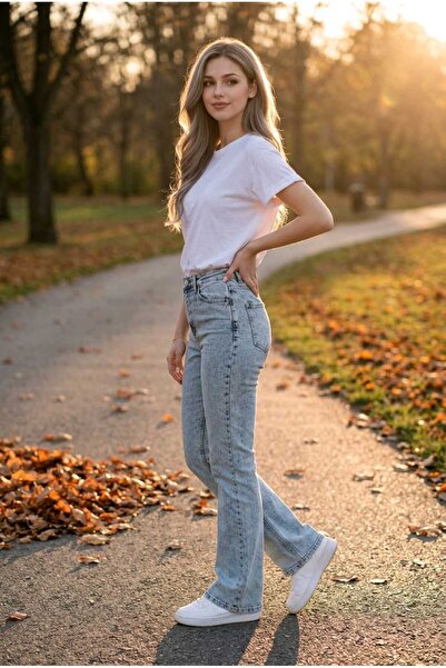 hies White Women's Stretchy, High Waist, Lycra Spanish Leggings, 103cm, - Ice...