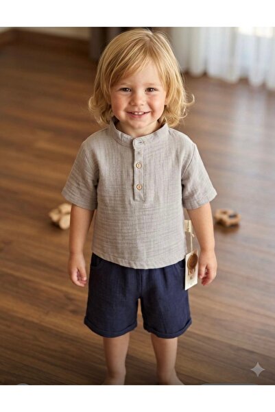 BİANCOFİGLİO Muslin Fabric Shorts Set