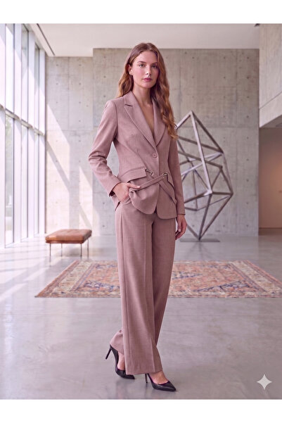 PRENSES Blazer Ceket geniş paça Pantolon Takım elbise