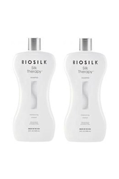 Biosilk Pachet 2 x Sampon Nutritiv - Farouk Silk Therapy Shampoo, 1006 ml