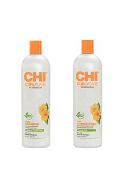 Chi Pachet pentru Par Ondulat - CurlyCare - Curl: Sampon 739 ml, Balsam 739 ml
