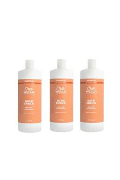Wella Professionals Pachet 3 x Sampon Intens Nutritiv pentru Par Uscat si Det...
