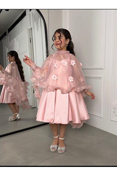 Pyramid masterpieces Girls' Dress with Soft Floral Patterns
