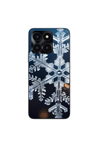 OEM Husa compatibila cu Honor X6a Silicon Gel Tpu Model Big Snowflake