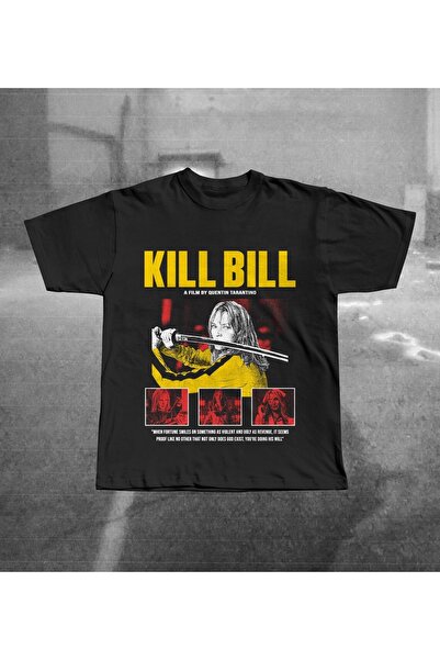 Grafftee Clothing Tricou oversize unisex cu imprimeu Kill Bill