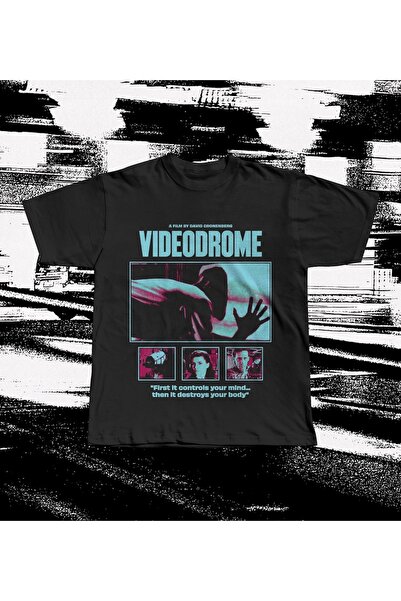 Grafftee Clothing Videodrome Printed Unisex Oversize T-Shirt