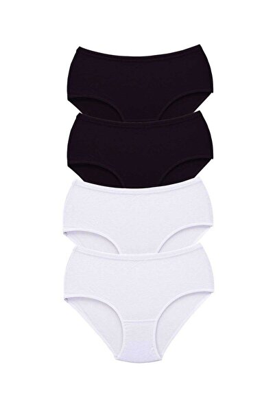 Royaleks 4 Pieces Tutku Women's High Waist Bato Thick Rubber Panties S4
