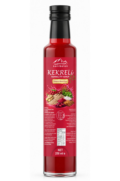 sarıbelen Kekremix 250 ml | Kekre Şurubu | Kekreli Fit Şurup Mix | Detoks Şurubu