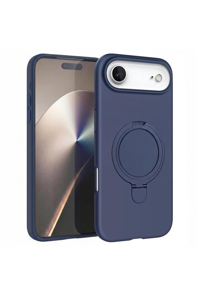 Microsonic Apple iPhone 17 Air Compatible Case Aura Stand Magsafe Navy Blue