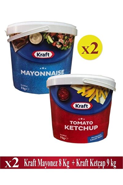 Heinz Kraft Ketçap 9kg X 2 Adet + Kraft Mayonez 8 Kg X 2 Adet X 12 Paket