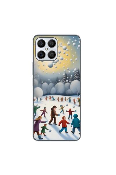 OEM Husa compatibila cu Honor X8 Silicon Gel Tpu Model Copii la Joaca Iarna