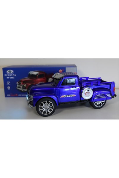 Everton RT-1962 Mavi (Blue) Arabalı Bluetooth Fm-Usb-Tf-Aux Şarjlı Nostaljik Radyo