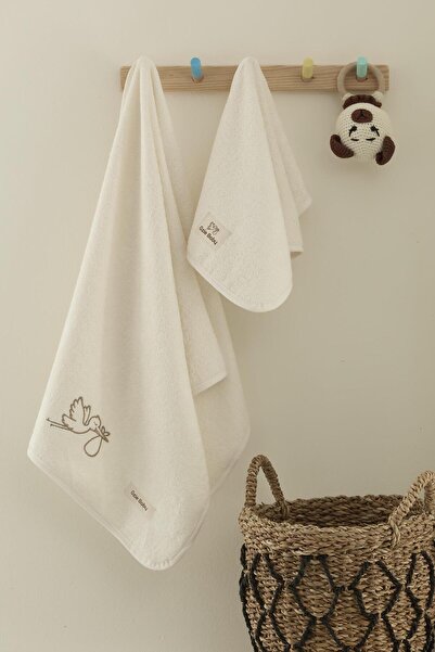 Semecca Bamboo Children's Embroidered Towel Set 30X50 50X100