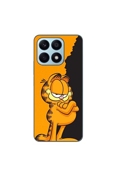 OEM Husa compatibila cu Honor X8a Silicon Gel Tpu Model Garfield Black and Or...