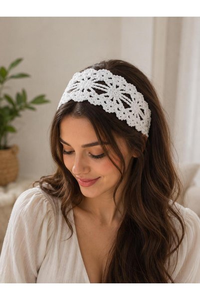 PİNKBAG Bohemian Style Hand Knitted Hair Band